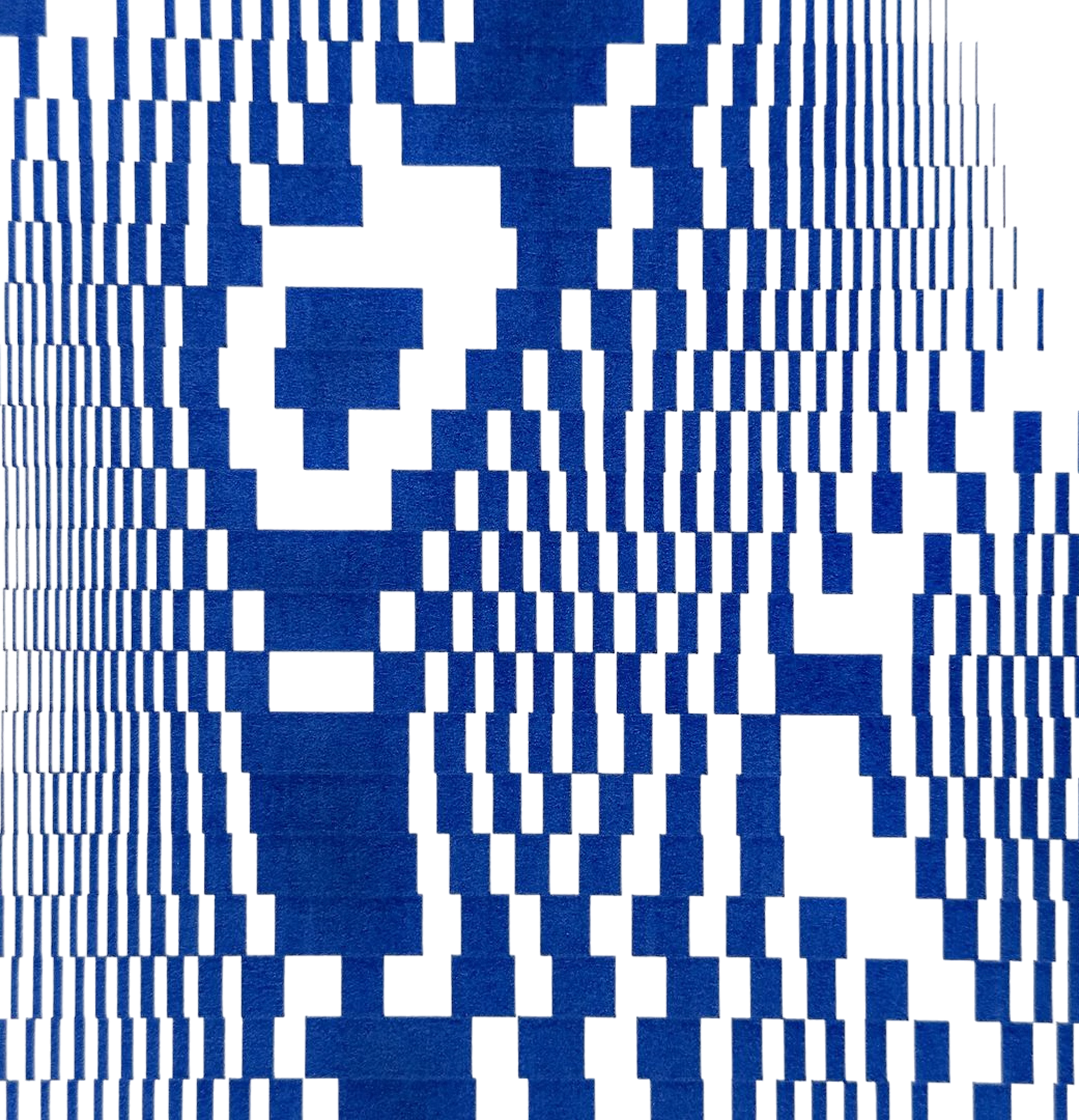 Blue geometric pattern